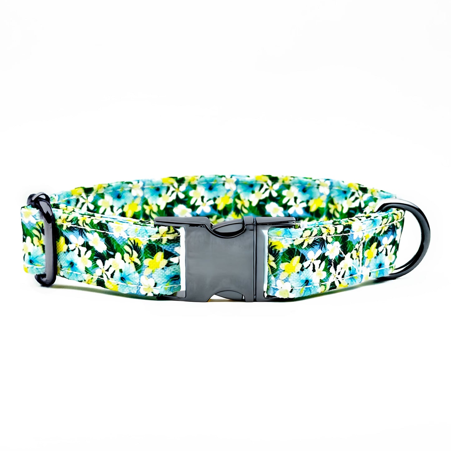 Tropical Flowers Design Dog Collar