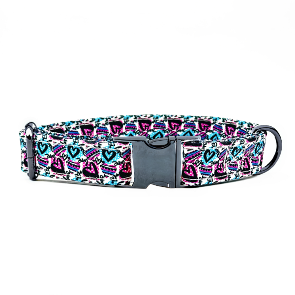 Love Heart Design Dog Collar