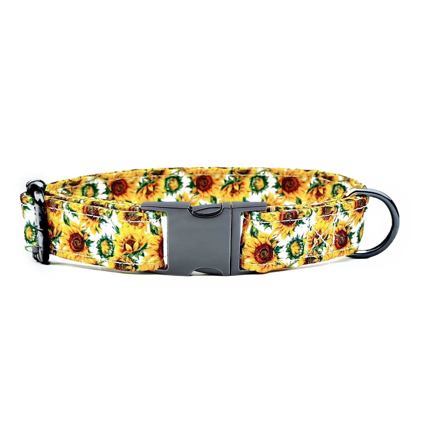 Sunflower Design Dog Collar