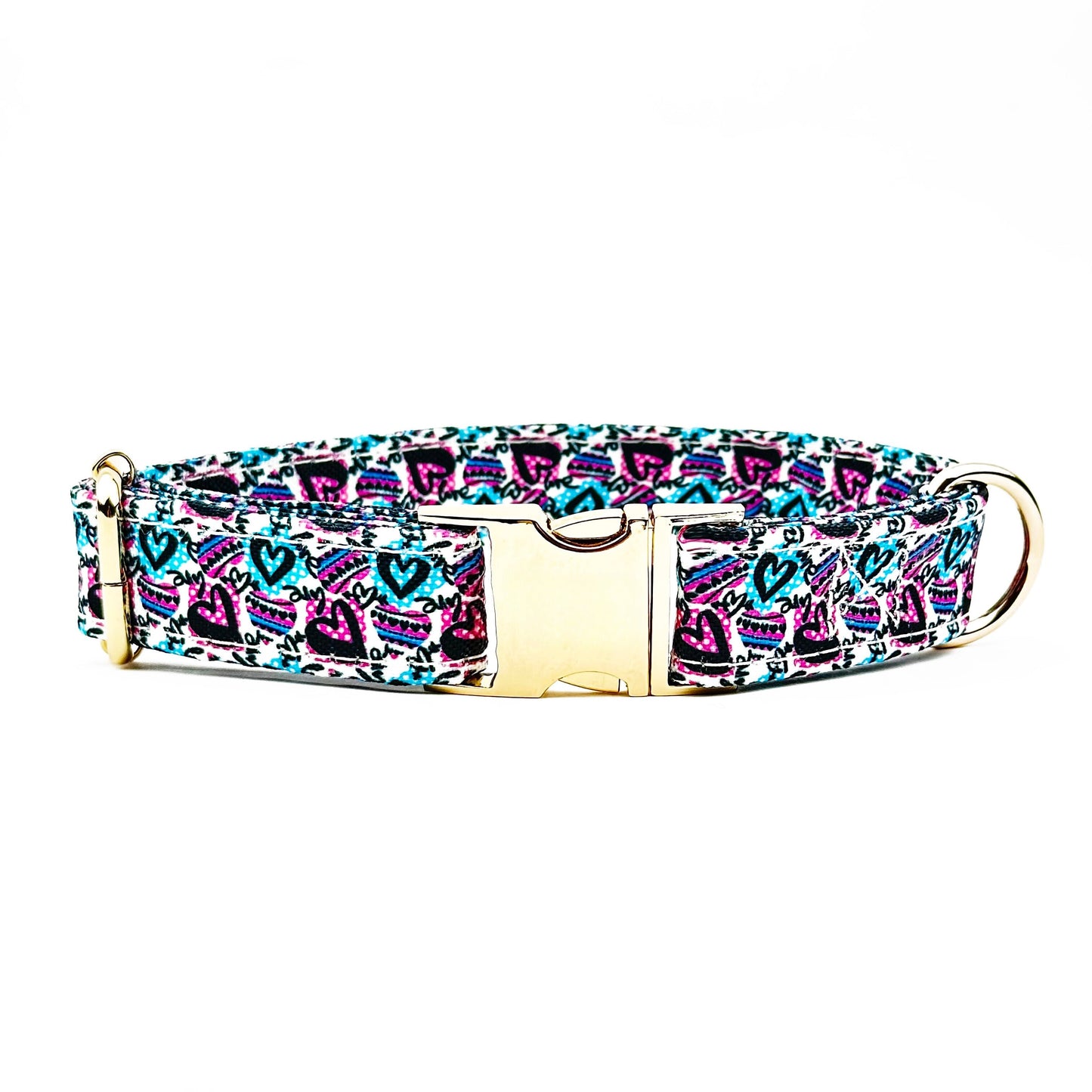 Love Heart Design Dog Collar