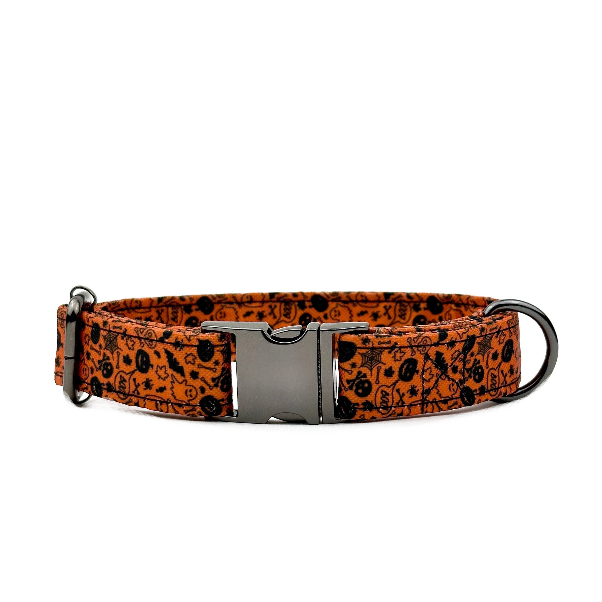 Halloween Orange Pumpkin Dog Collar Small 10-15