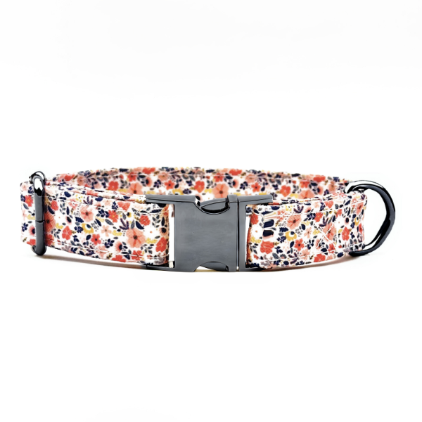 Summer Flowers Design Dog Collar