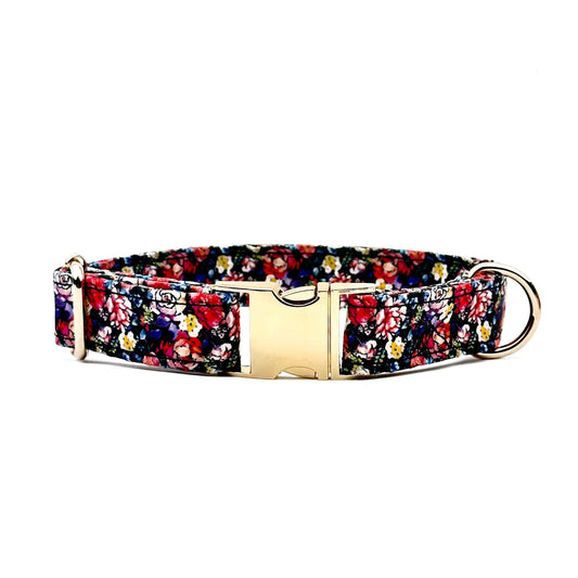 Vintage Floral Dog Collar